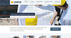Desktop Screenshot of constructoracarpio.com